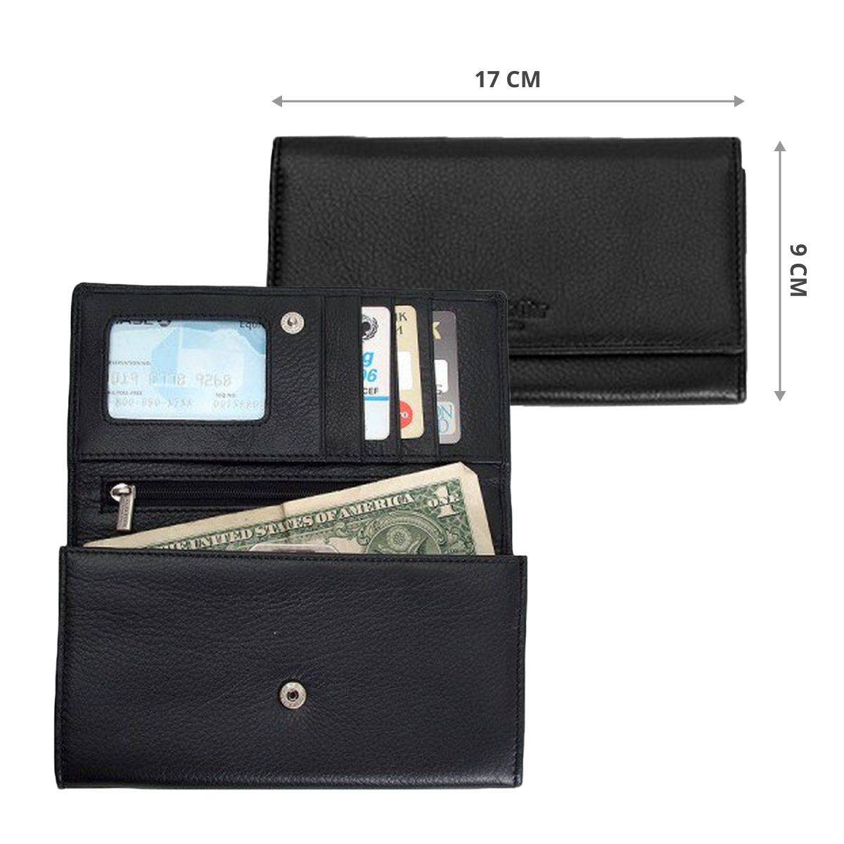 Кошелек Dr.Koffer из натуральной кожи черный