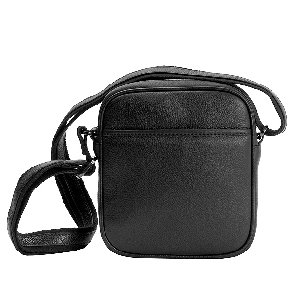 Сумка через плечо Dr.Koffer из натуральной кожи черная