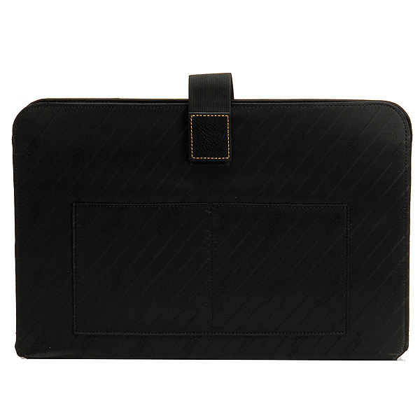 Прямоугольный портфель с папкой для ноутбука и набором мини-инструментов (черного цвета) Dr.Koffer B500040-02-04