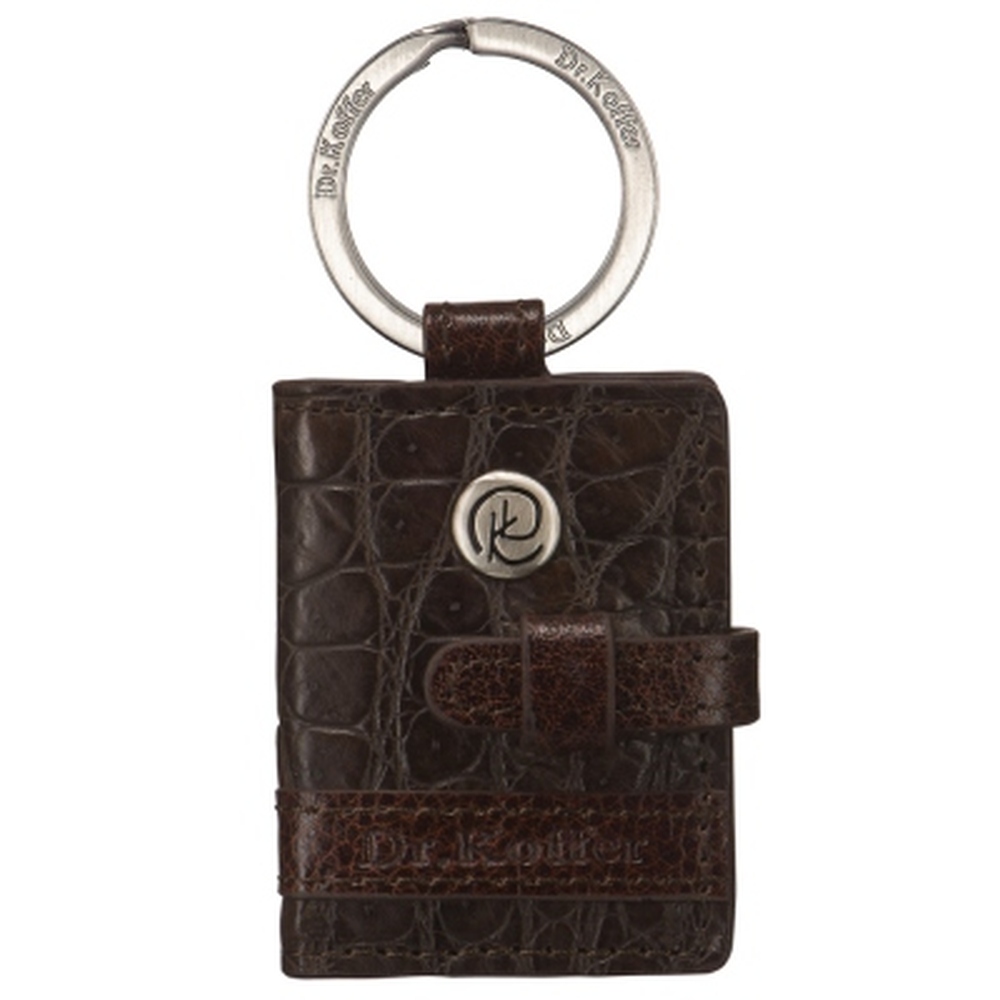 Брелок Dr. Koffer из натуральной кожи коричневый