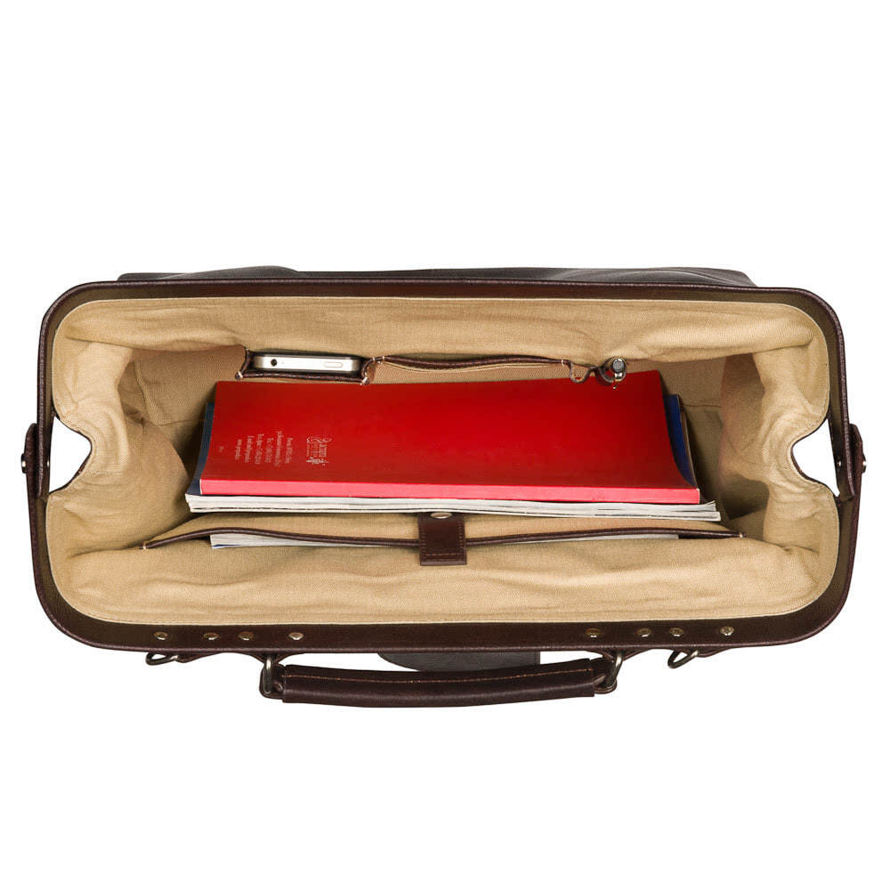 Сумка дорожная саквояж Dr.Koffer из натуральной кожи