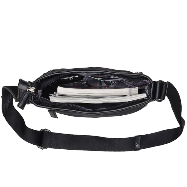 Сумка через плечо Dr.Koffer из нейлона и натуральной кожи