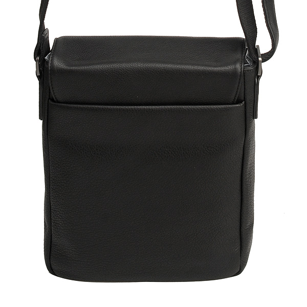 Сумка через плечо Dr.Koffer из натуральной кожи черная