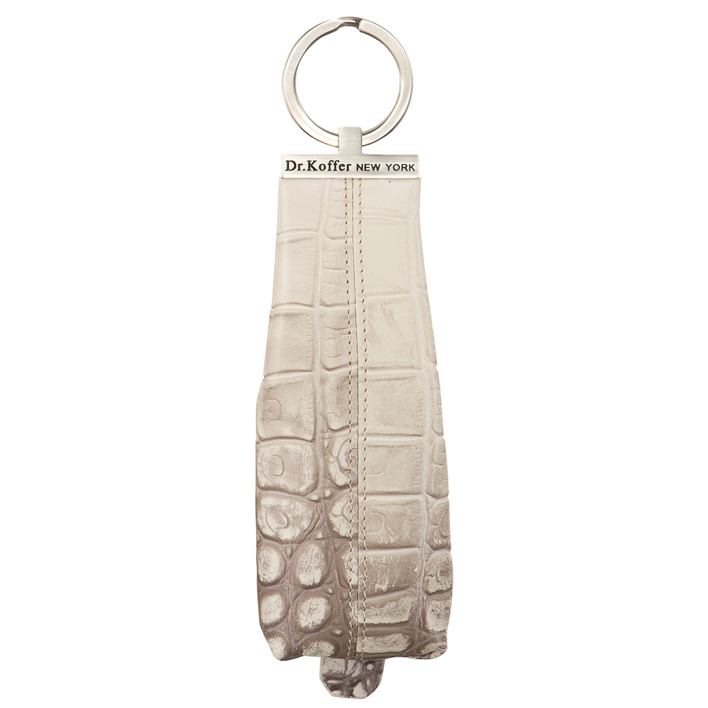 Ключница Dr.Koffer из натуральной кожи белая