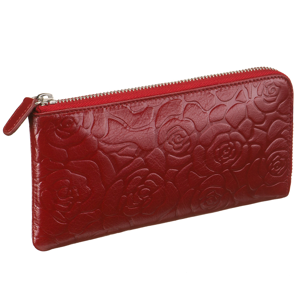 Портмоне Dr.Koffer из натуральной кожи бордовый