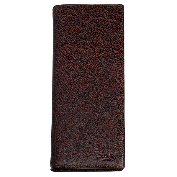 Визитница Dr.Koffer из натуральной кожи темно-коричневая