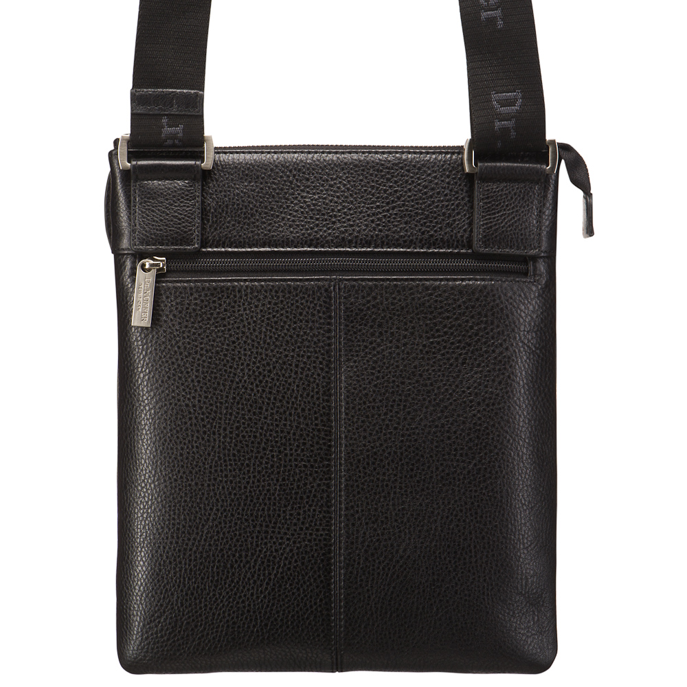 Сумка через плечо Dr.Koffer из натуральной кожи черная