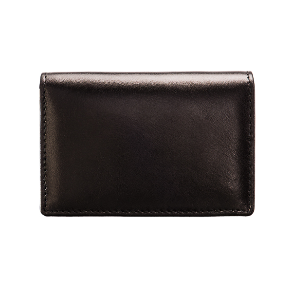 Визитница Dr.Koffer из натуральной кожи черная