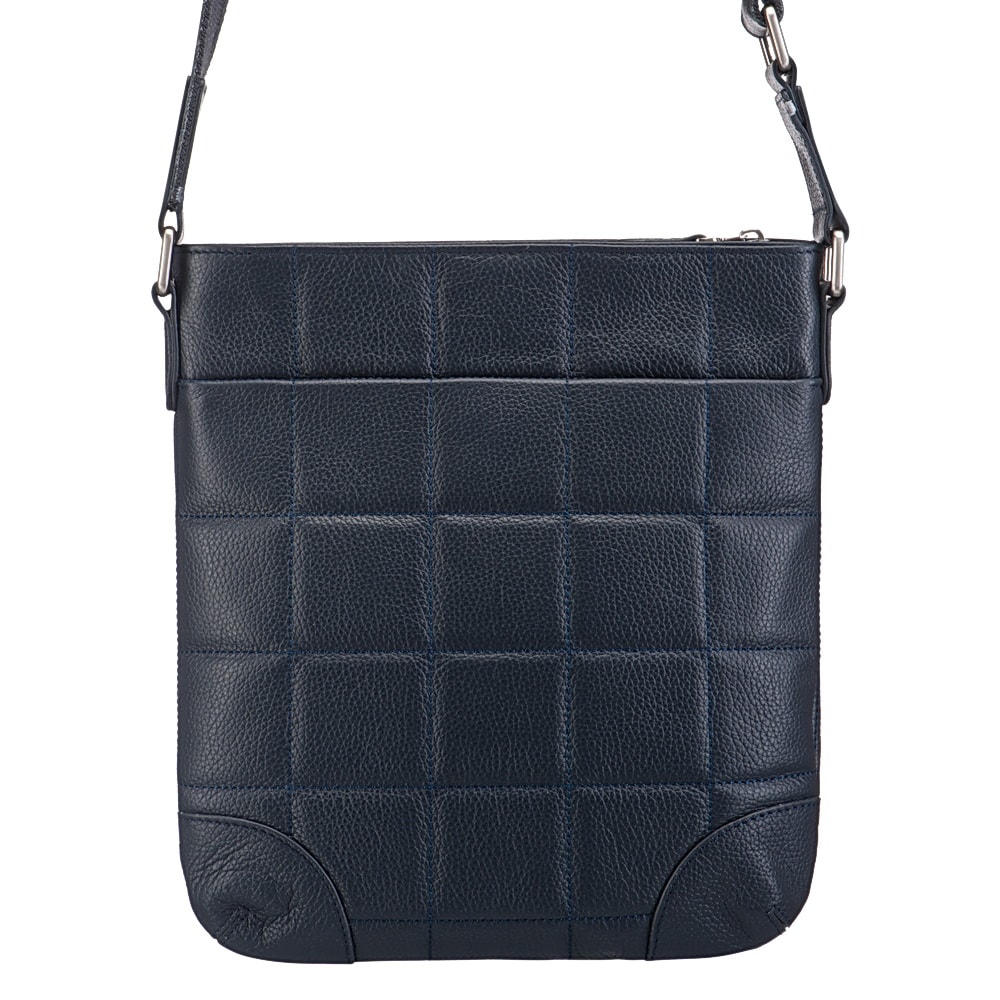 Сумка через плечо Dr.Koffer из натуральной кожи синяя