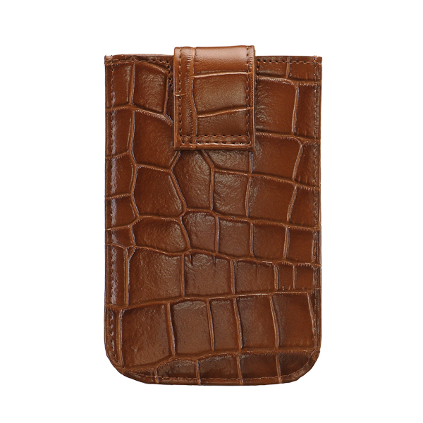 Чехол для телефона из натуральной кожи коричневый Dr.Koffer