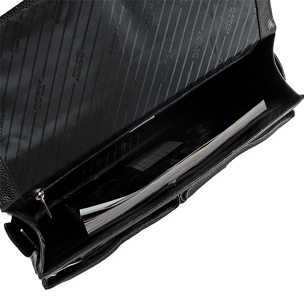 Портфель Dr.Koffer из натуральной кожи черный