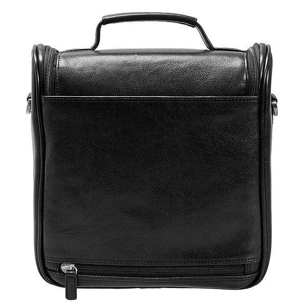 Бьюти-кейс несессер Dr. Koffer из натуральной кожи черный