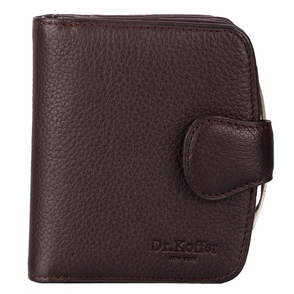 Кошелек Dr.Koffer из натуральной кожи коричневый