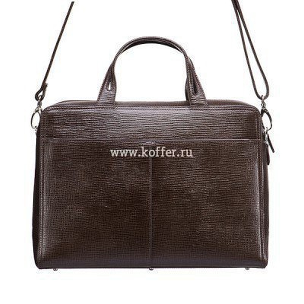 Женская сумка Dr.Koffer из натуральной кожи коричневая