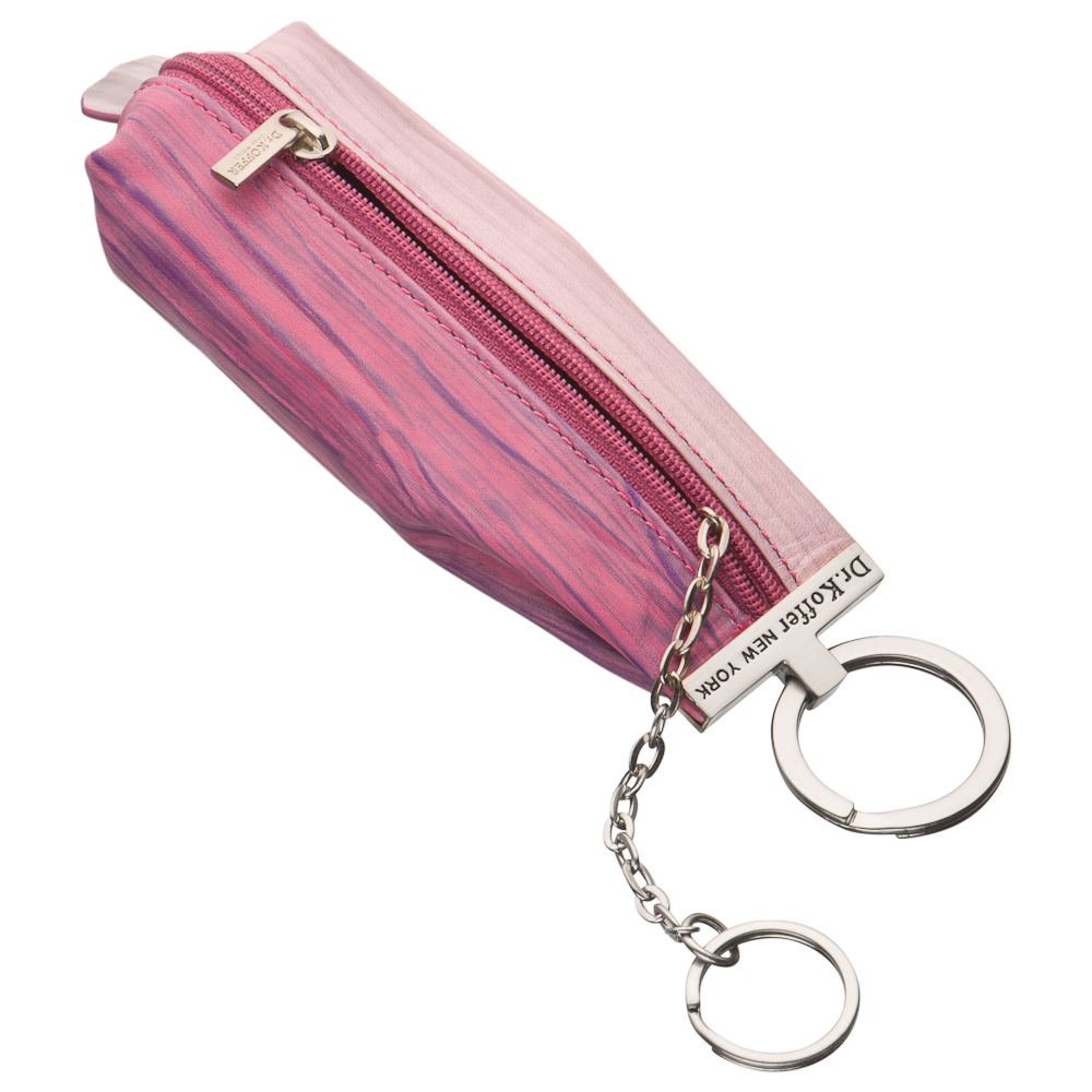 Ключница Dr.Koffer из натуральной кожи фиолетовая