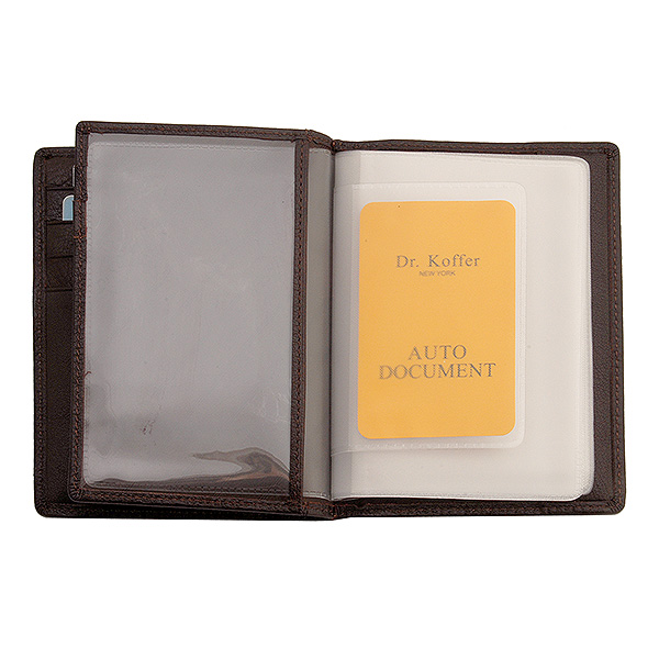 Обложка для паспорта/автодок из натуральной кожи Dr. Koffer