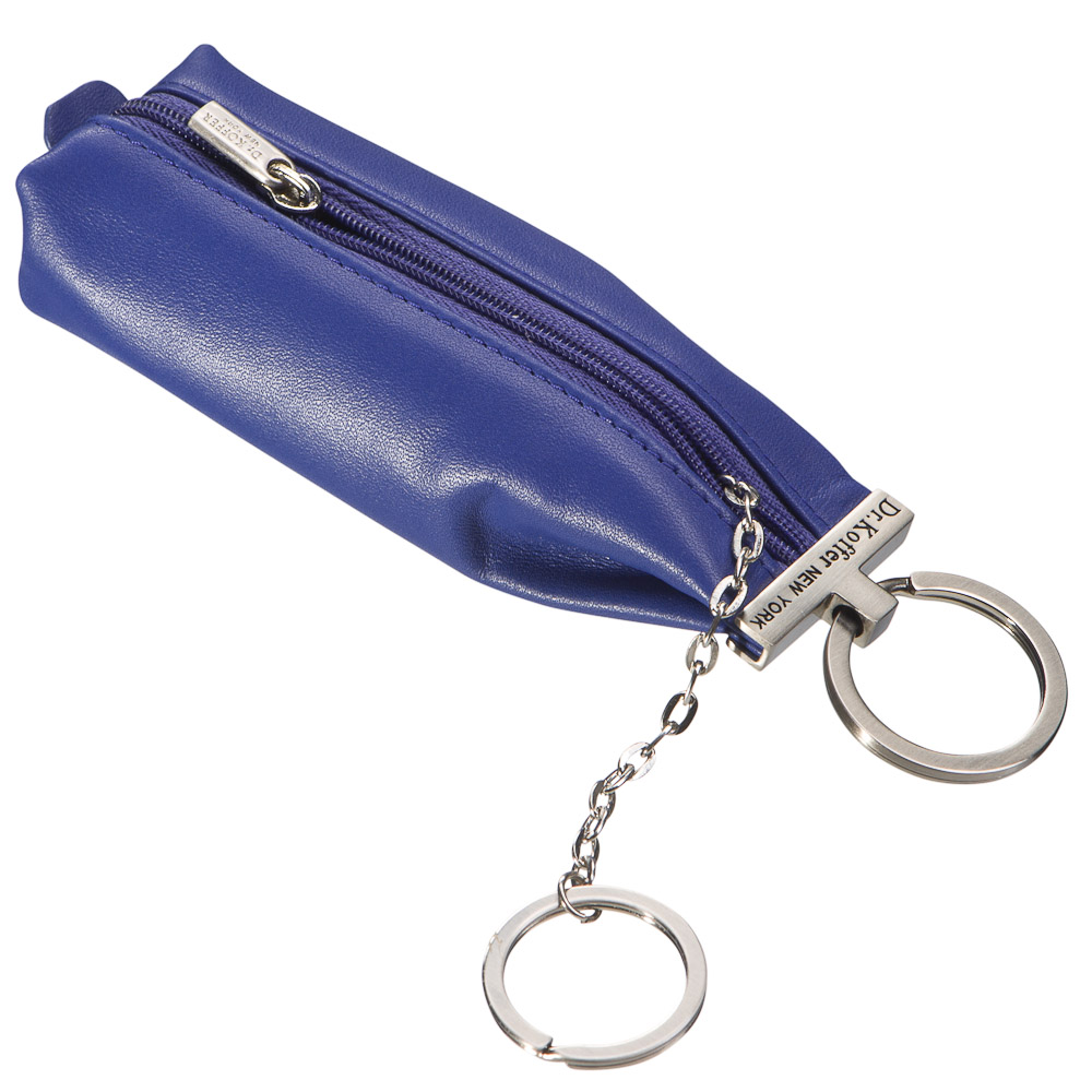 Ярко-синяя ключница вытянутой формы Dr.Koffer X510226-29-60