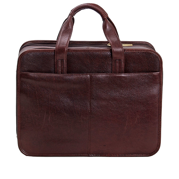 Прямоугольная деловая сумка с большим накладным карманом Dr.Koffer B482510-02-09