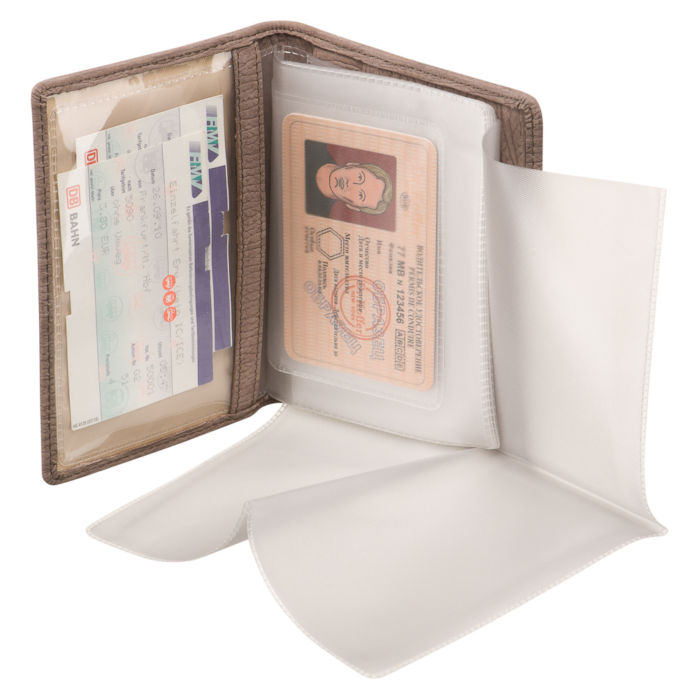 Обложка для паспорта/автодок из натуральной кожи Dr. Koffer