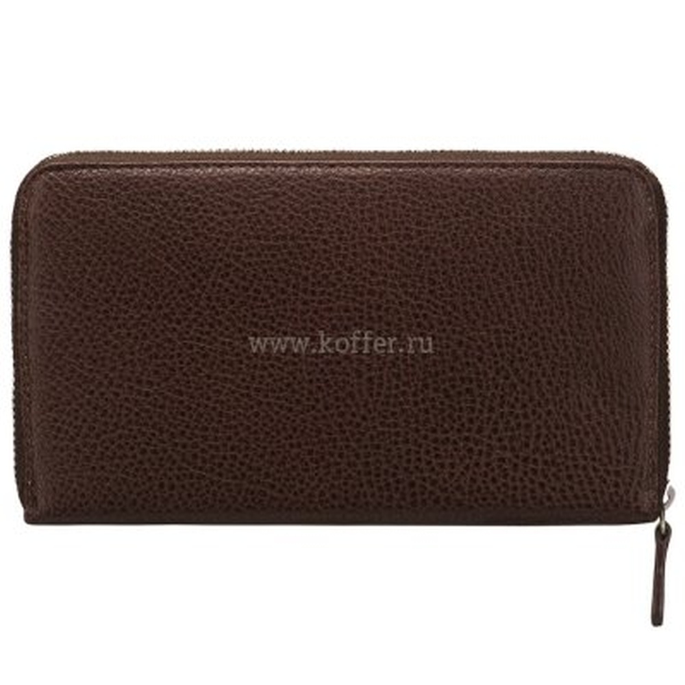 Портмоне Dr.Koffer из натуральной кожи коричневое
