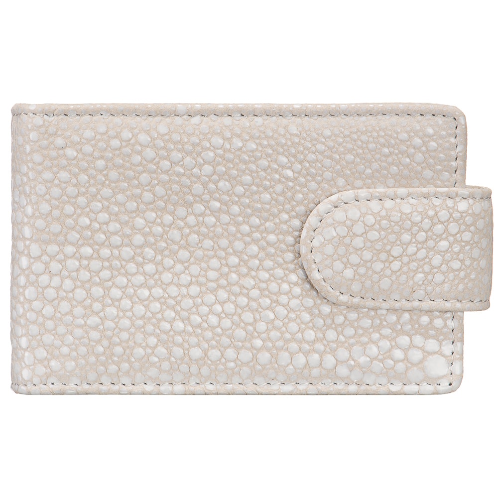 Визитница Dr.Koffer из натуральной кожи белая