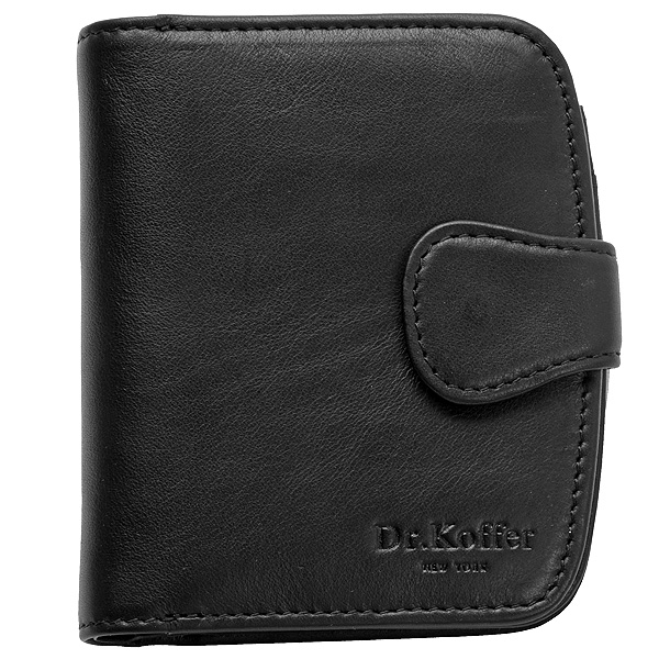 Кошелек Dr.Koffer из натуральной кожи черный