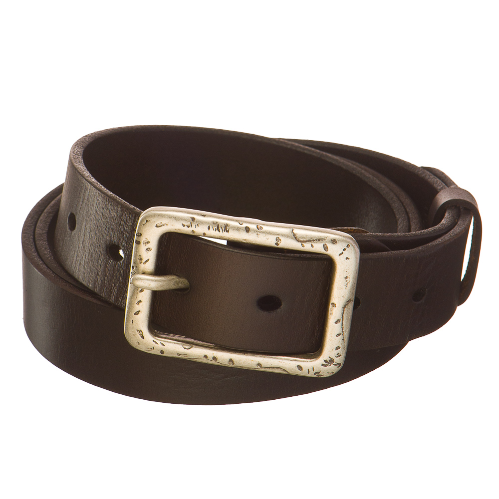 Ремень Dr. Koffer из натуральной кожи коричневый