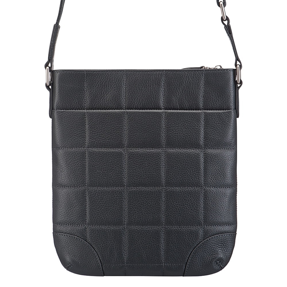 Сумка через плечо Dr.Koffer из натуральной кожи серая