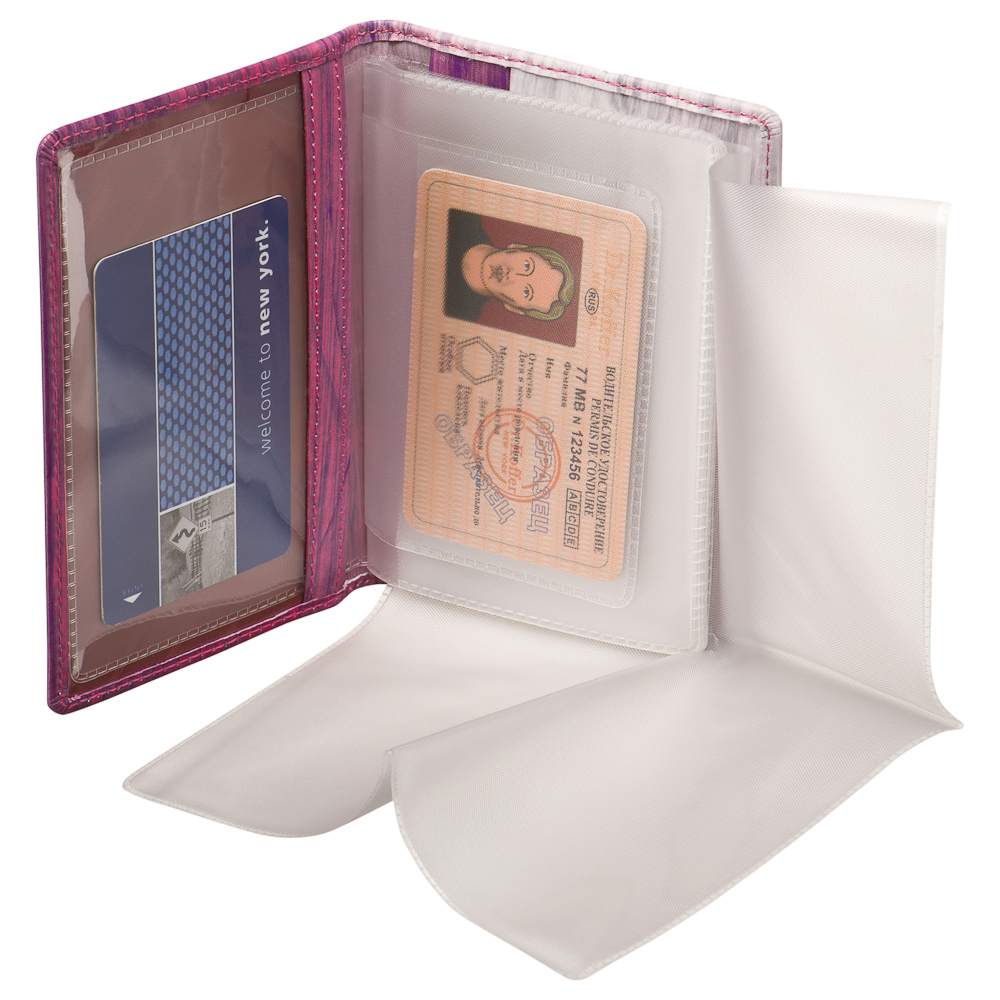 Обложка для паспорта/автодок из натуральной кожи Dr. Koffer