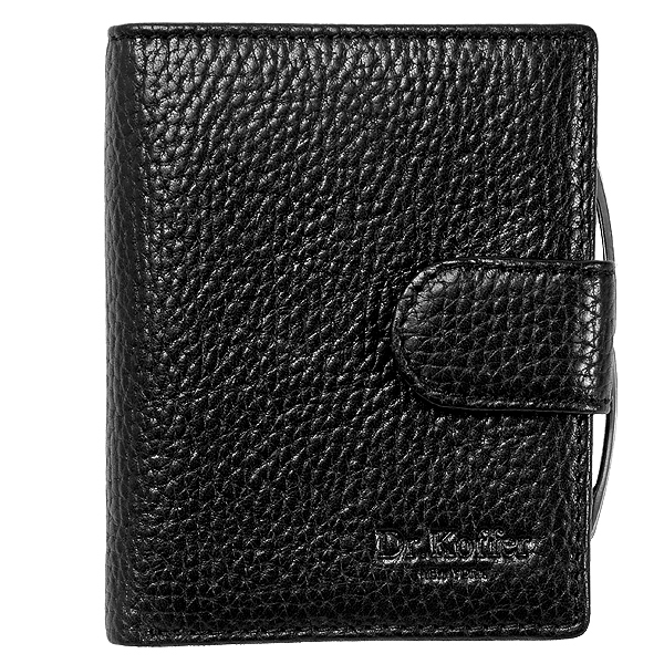 Кошелек Dr.Koffer из натуральной кожи черный