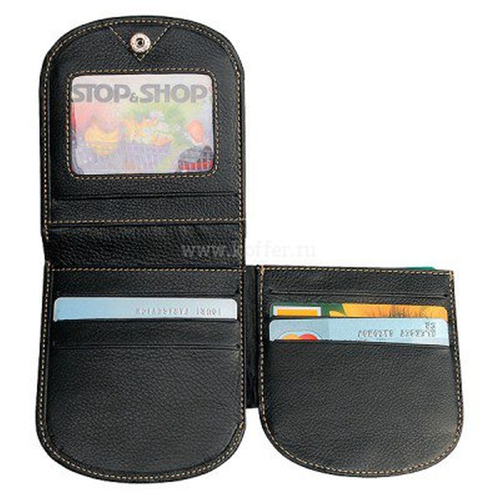 Портмоне Dr.Koffer из натуральной кожи черное