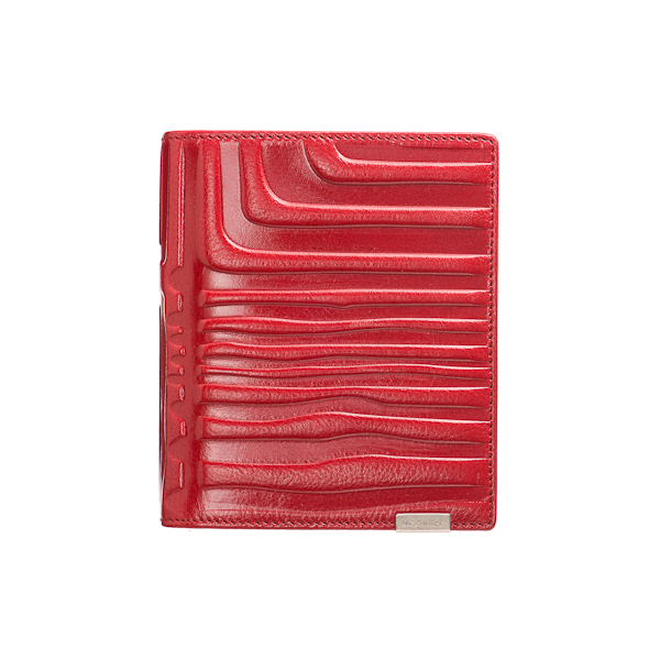 Визитница Dr.Koffer из натуральной кожи бордовая