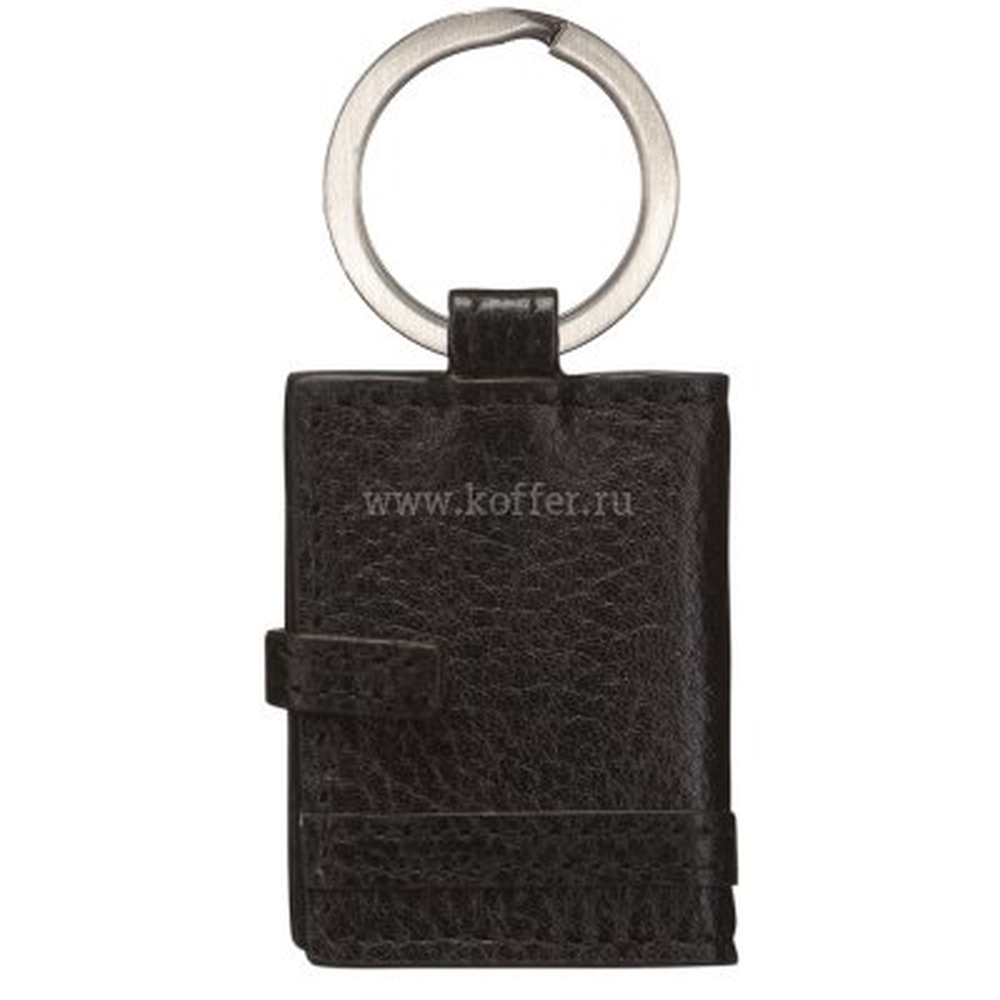 Брелок Dr. Koffer из натуральной кожи черный