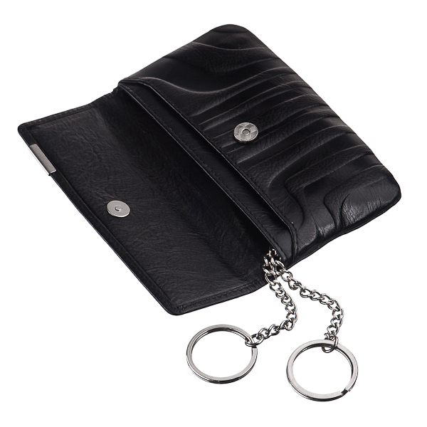 Черная компактная ключница на кнопке Dr.Koffer X510157-54-04