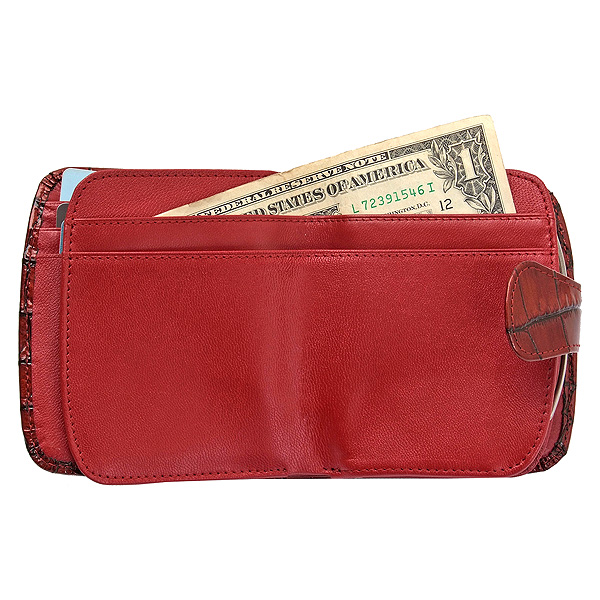 Кошелек Dr.Koffer из натуральной кожи красный