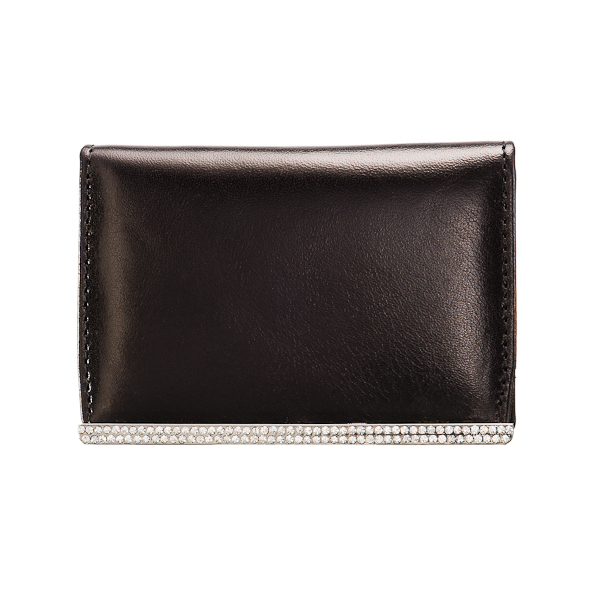 Визитница Dr.Koffer из натуральной кожи черная