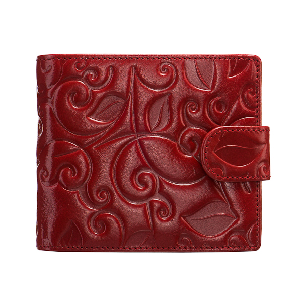 Портмоне Dr.Koffer из натуральной кожи бордовый