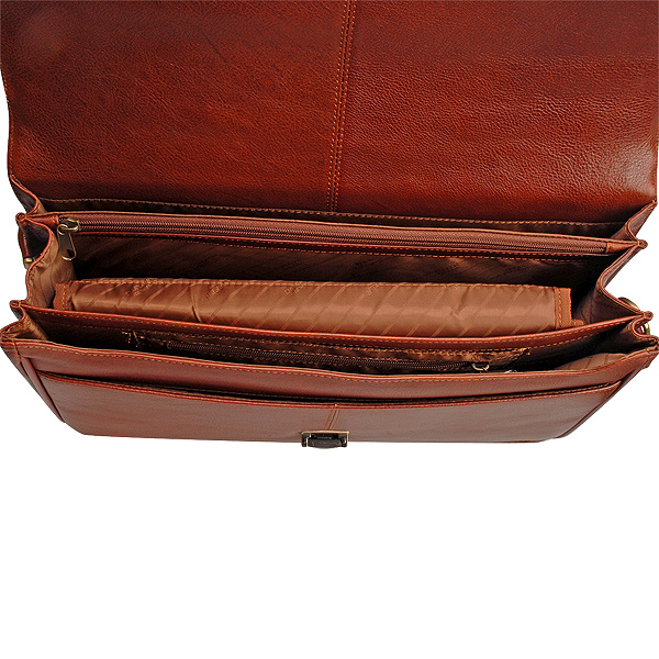 Портфель Dr.Koffer из натуральной кожи светло-коричневый