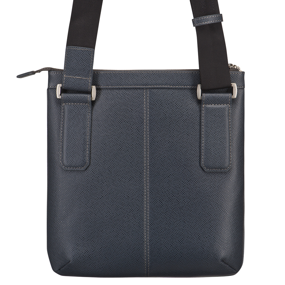 Сумка через плечо Dr.Koffer из натуральной кожи серая