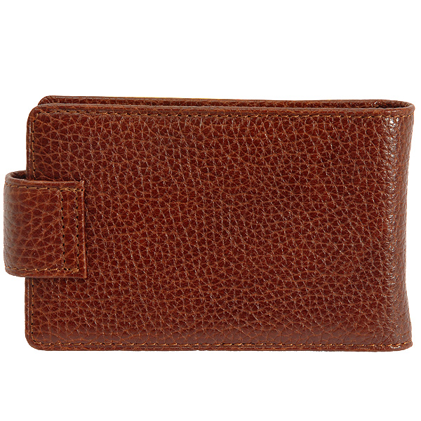 Визитница Dr.Koffer из натуральной кожи светло-коричневая