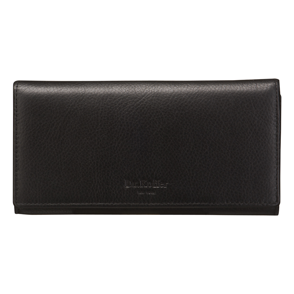 Портмоне Dr.Koffer из натуральной кожи черное