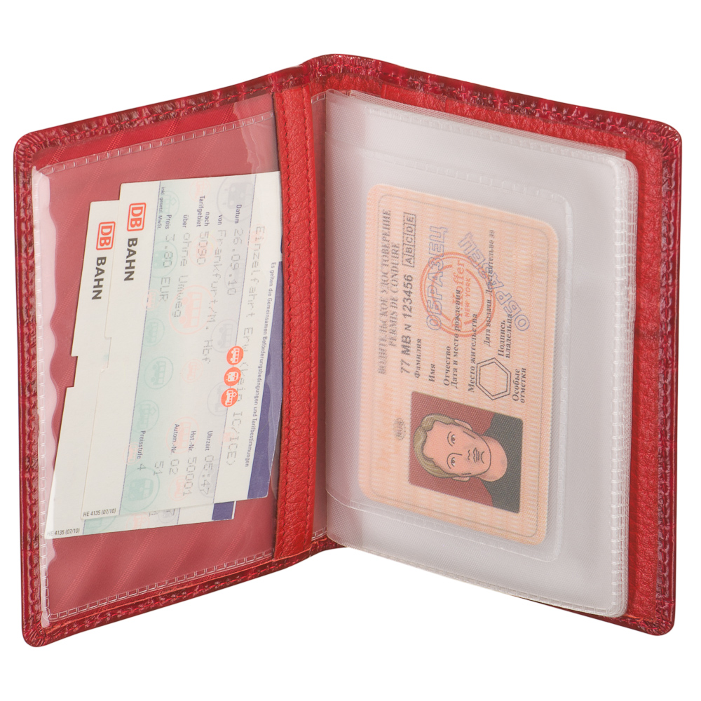 Обложка для паспорта/автодок из натуральной кожи Dr. Koffer