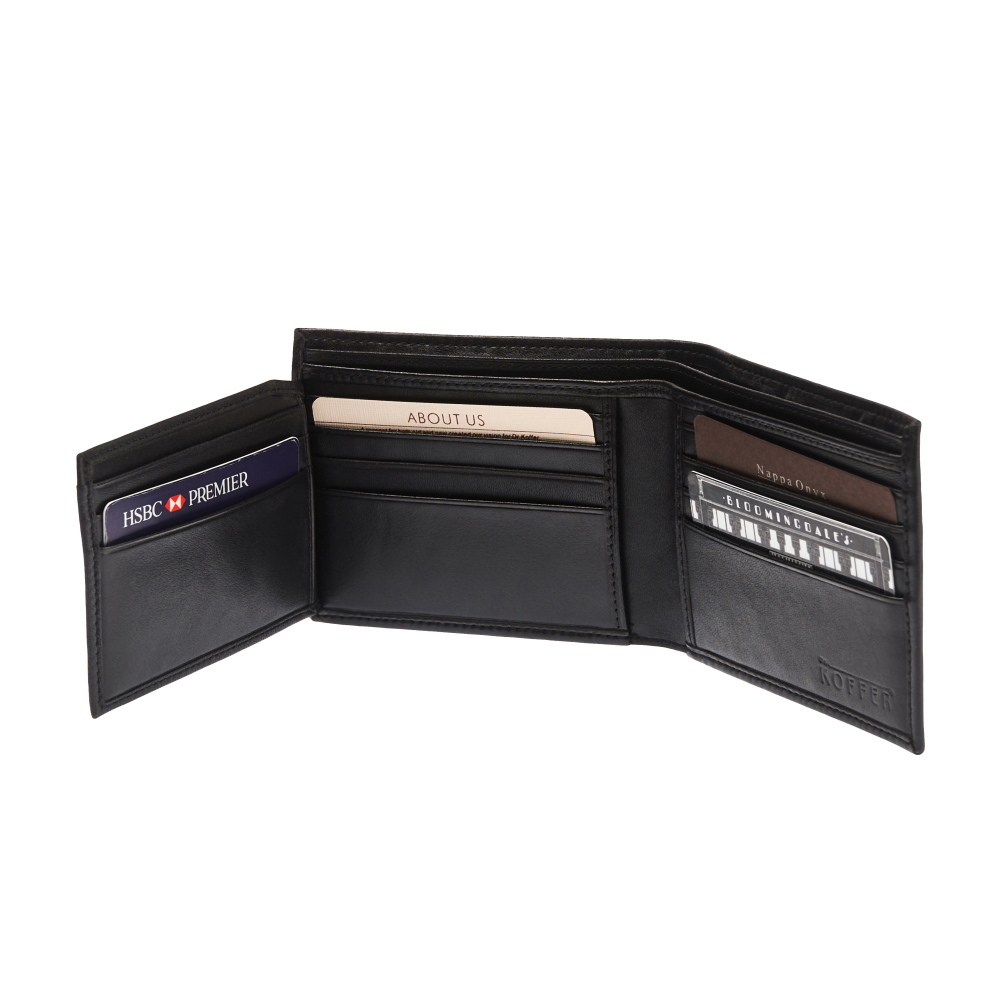 Портмоне Dr.Koffer из натуральной кожи черное