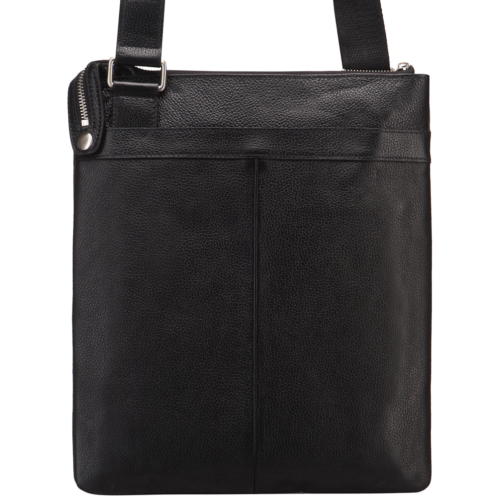 Сумка через плечо Dr.Koffer из натуральной кожи черная