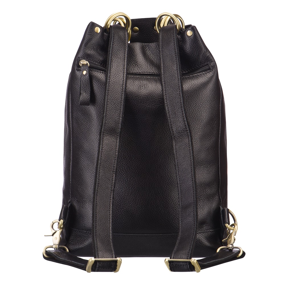 Рюкзак Dr.Koffer из натуральной кожи черный