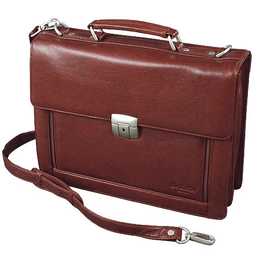 Портфель Dr.Koffer из натуральной кожи светло-коричневый