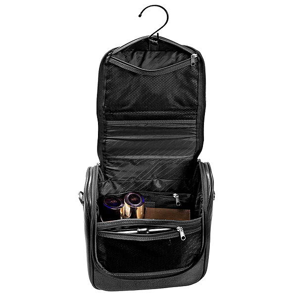 Бьюти-кейс несессер Dr. Koffer из натуральной кожи черный