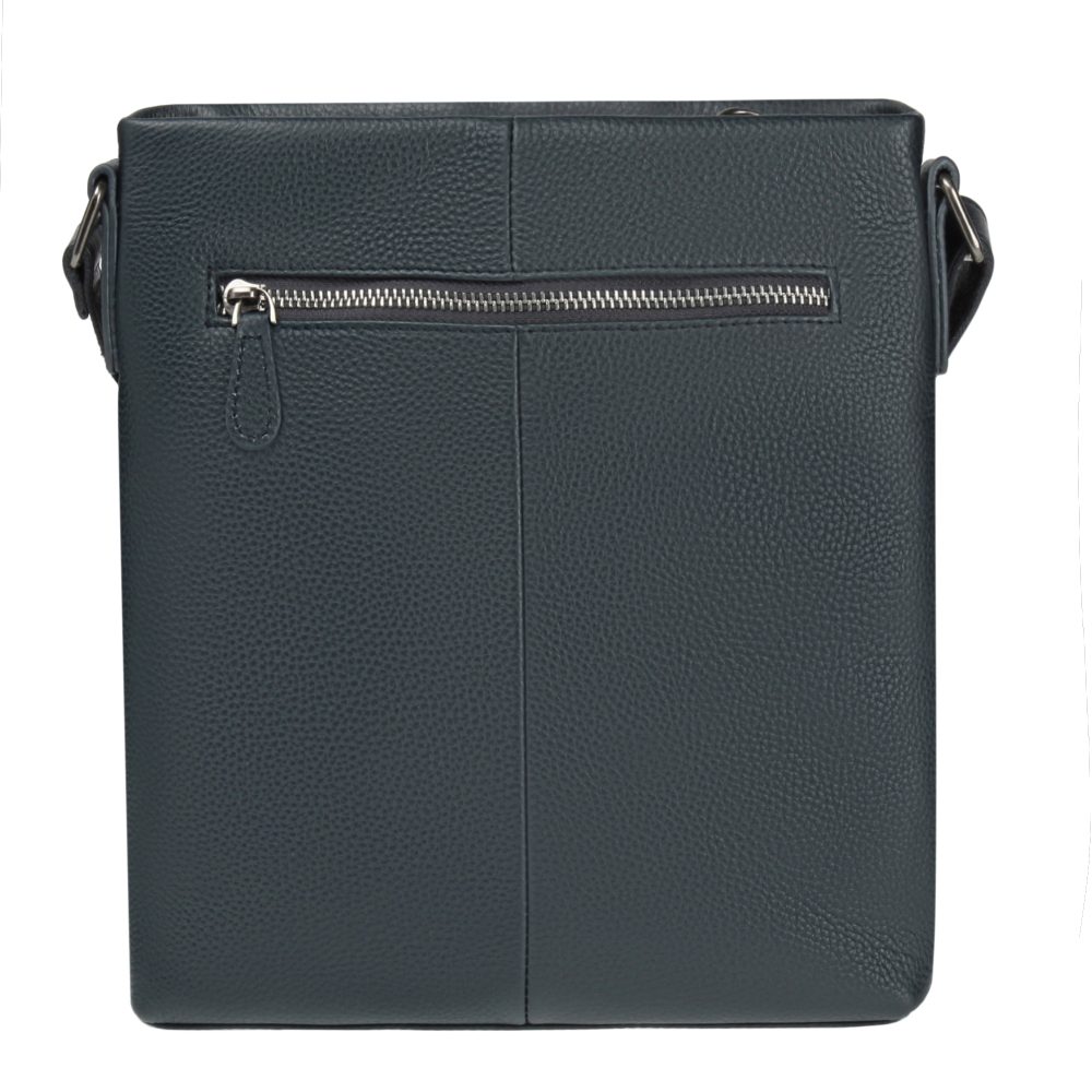 Сумка через плечо Dr.Koffer из натуральной кожи синяя