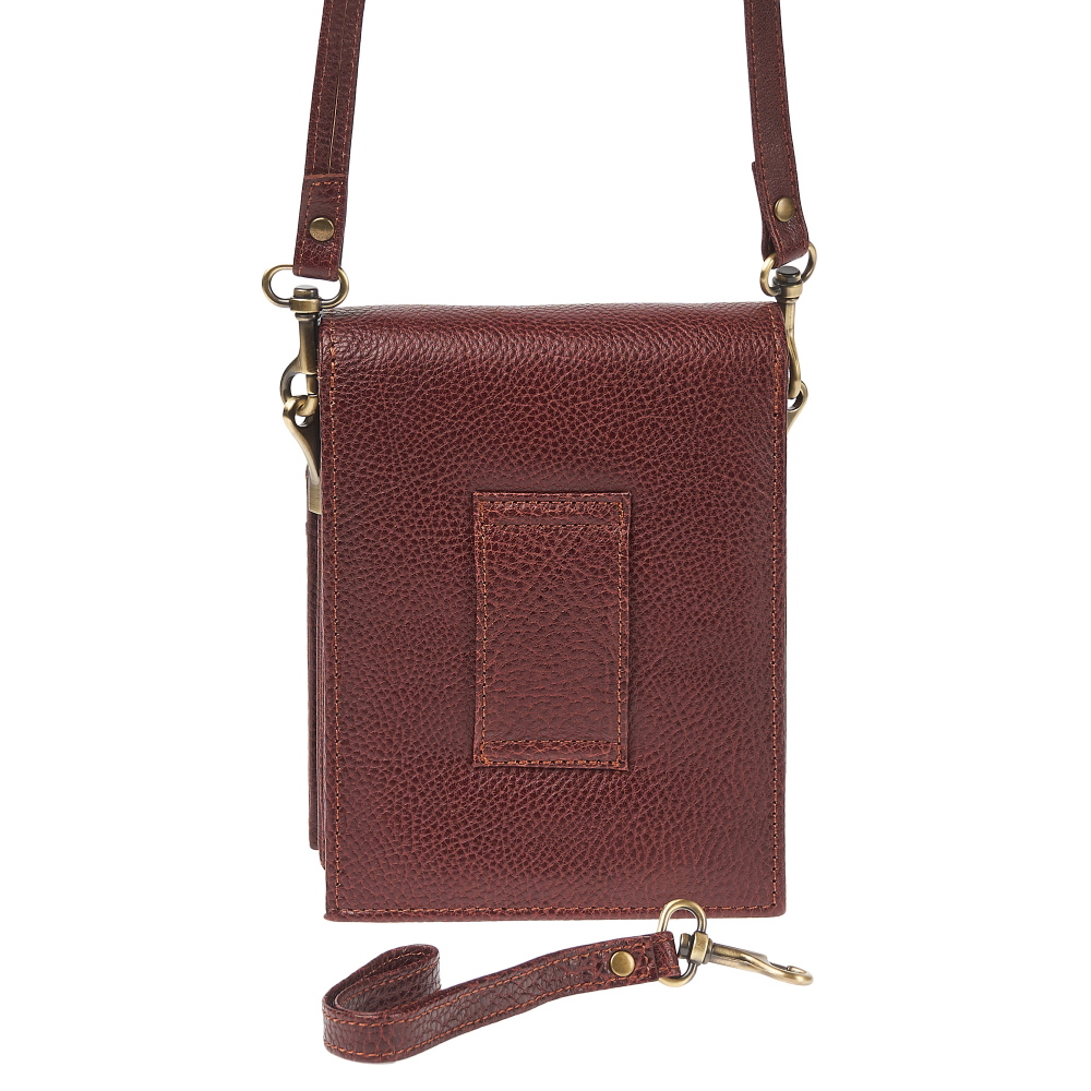 Сумка через плечо Dr.Koffer из натуральной кожи коричневая