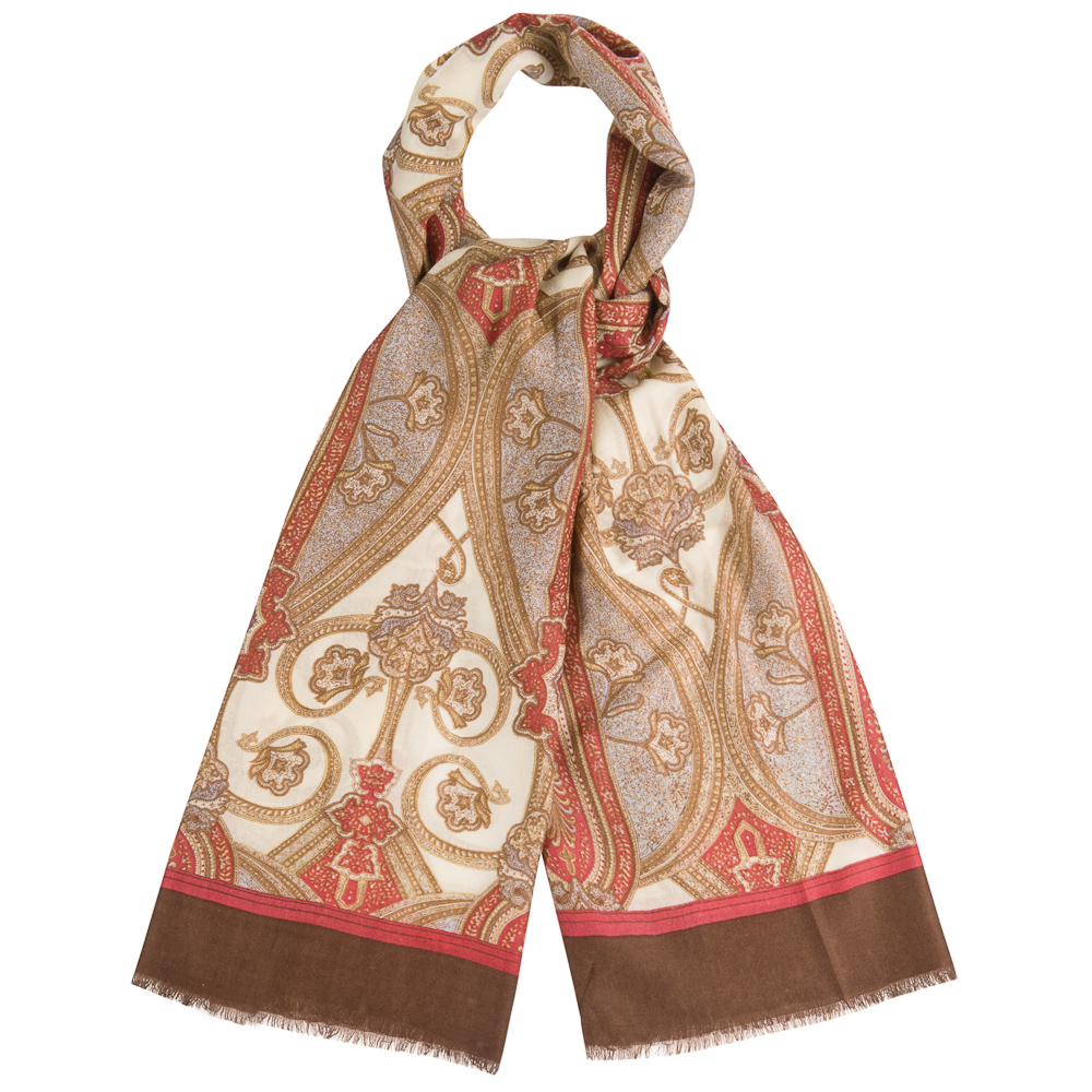Женский шерстяной шарф с нежным переходом цветовых оттенков Dr.Koffer S810486-135-03